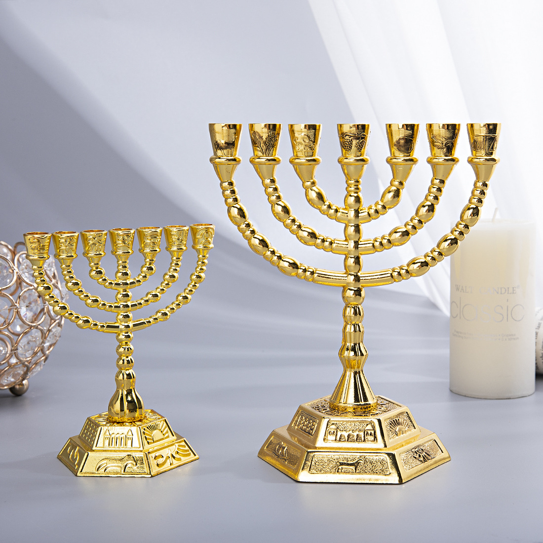 7 Branch Menorah Jewish Home D - Home Decor In 评论和价格