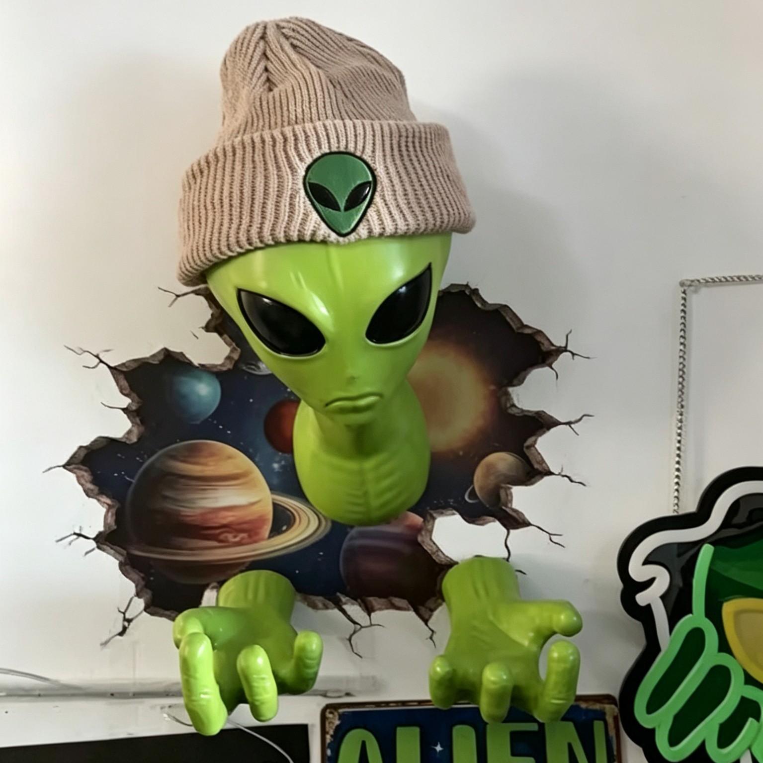 1 Green Alien Pendant, 3D Alie - Home Decor Etsy 评论和价格