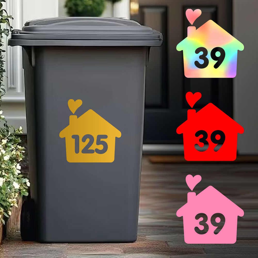 1PC/3PCS Custom House Number S - Home Decor Sticker 评论和价格