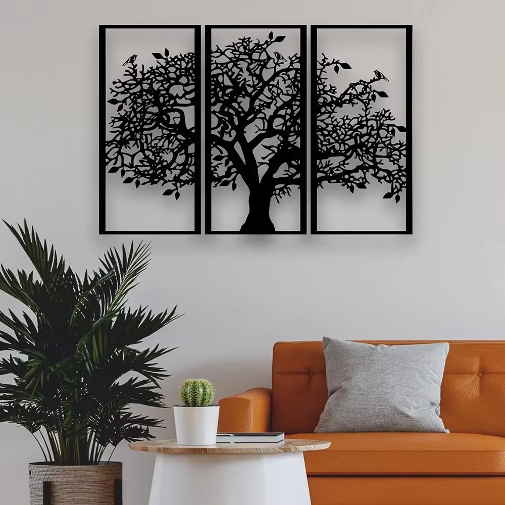 3Pcs Family Tree Metal Wall De - Home Decor Etsy 评论和价格