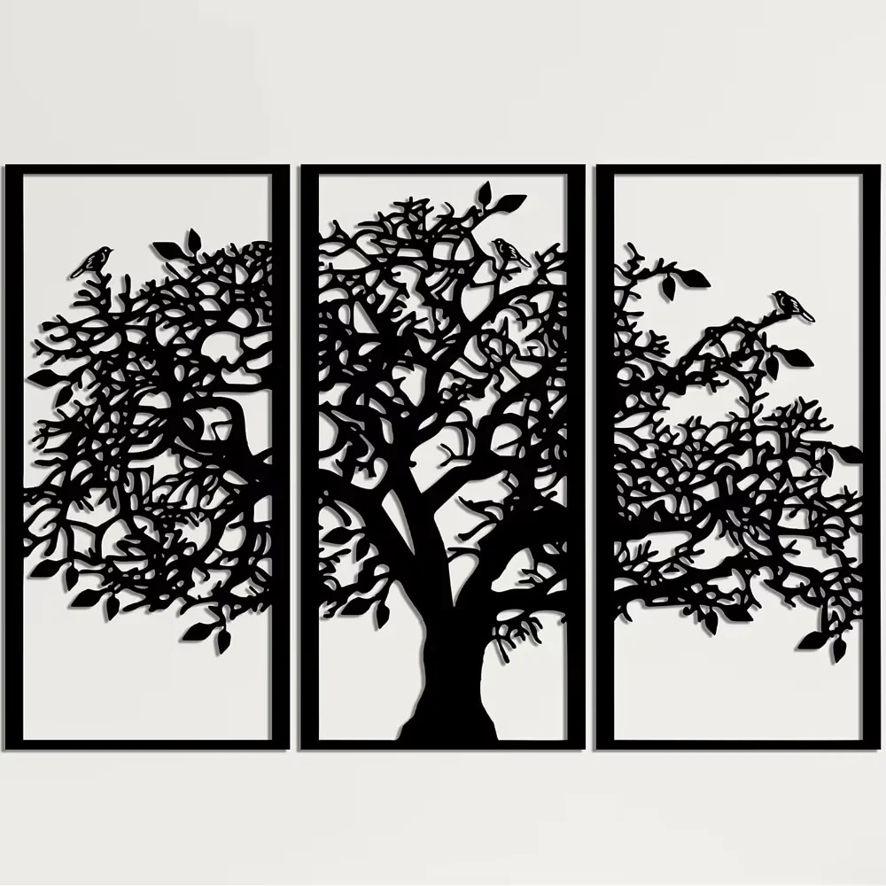 3Pcs Family Tree Metal Wall De - Home Decor Etsy 评论和价格