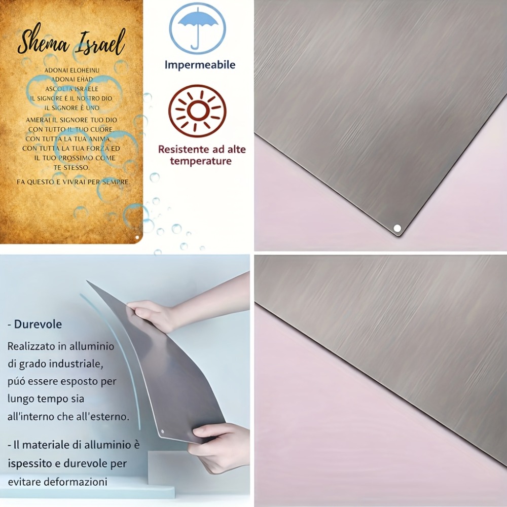 CIFBUY  Hebrew Scripture Alumi - Home Decor In 评论和价格