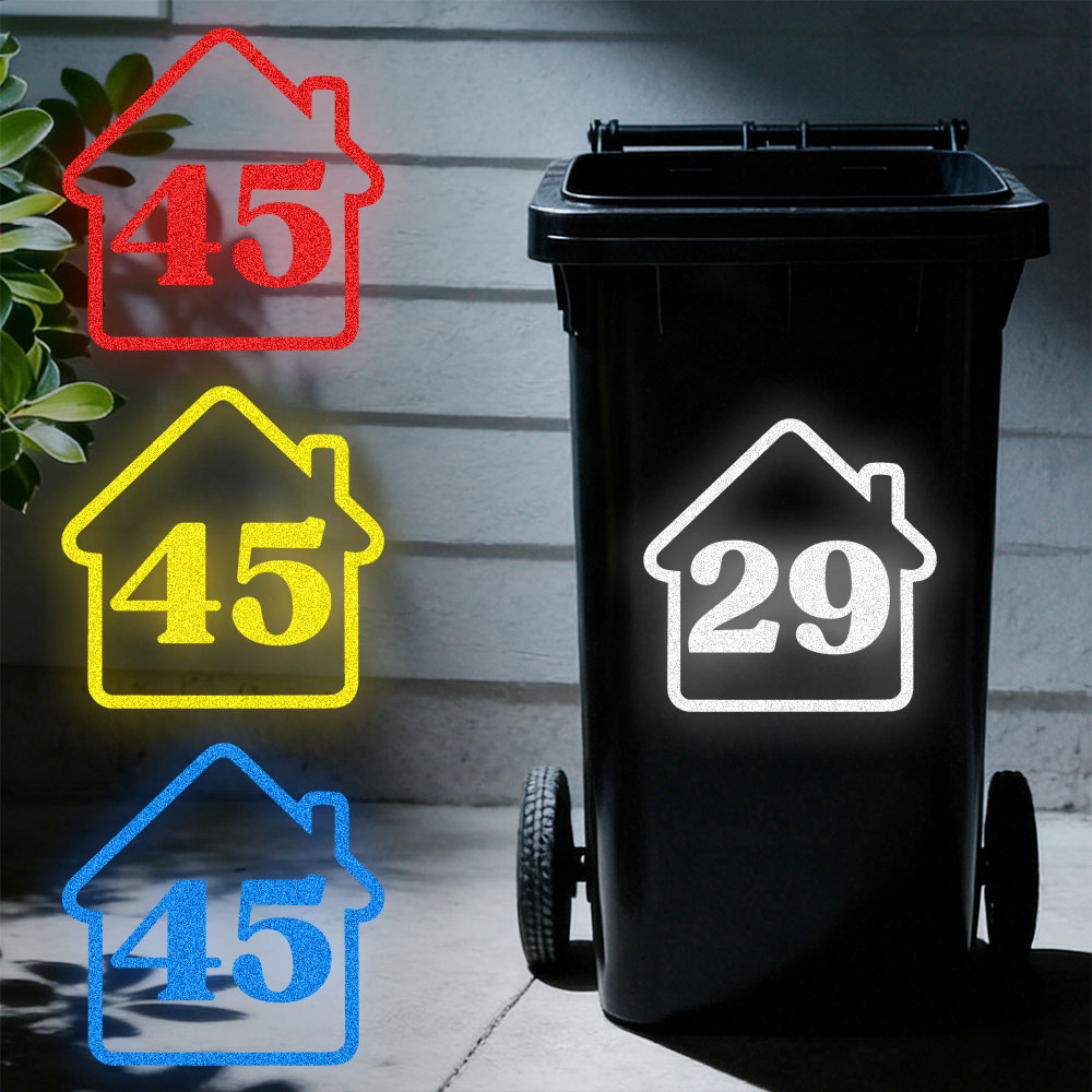 3PCS Custom Reflective Trash B - Home Decor Sticker 评论和价格