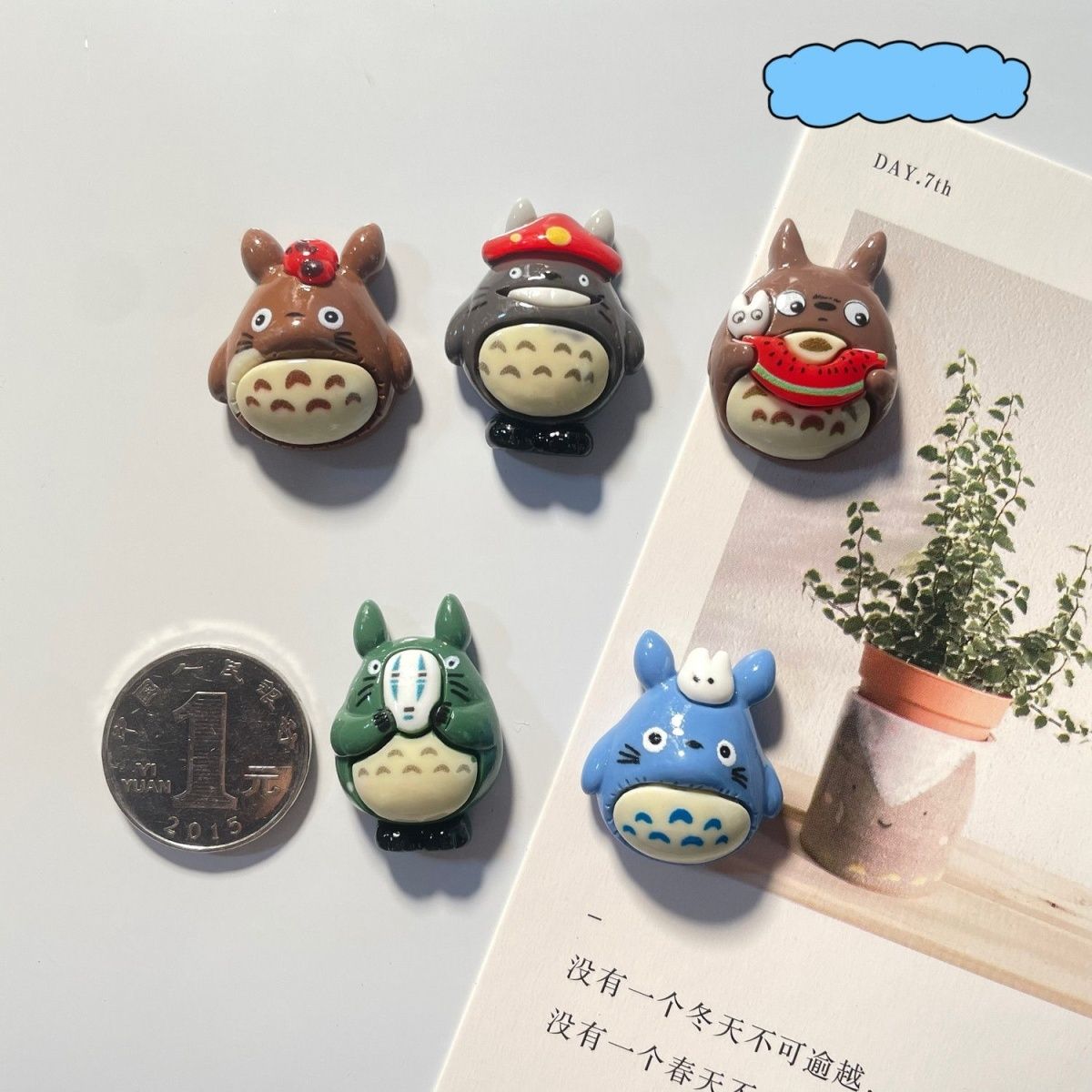 Totoro Anime Resin Fridge Magn - Home Decor Sticker 评论和价格