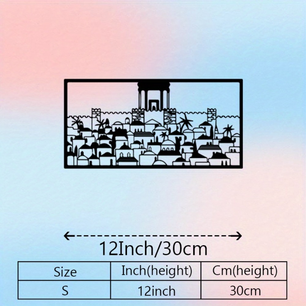 CIFBUY Metal Wall Art Jerusale - Home Decor In 评论和价格