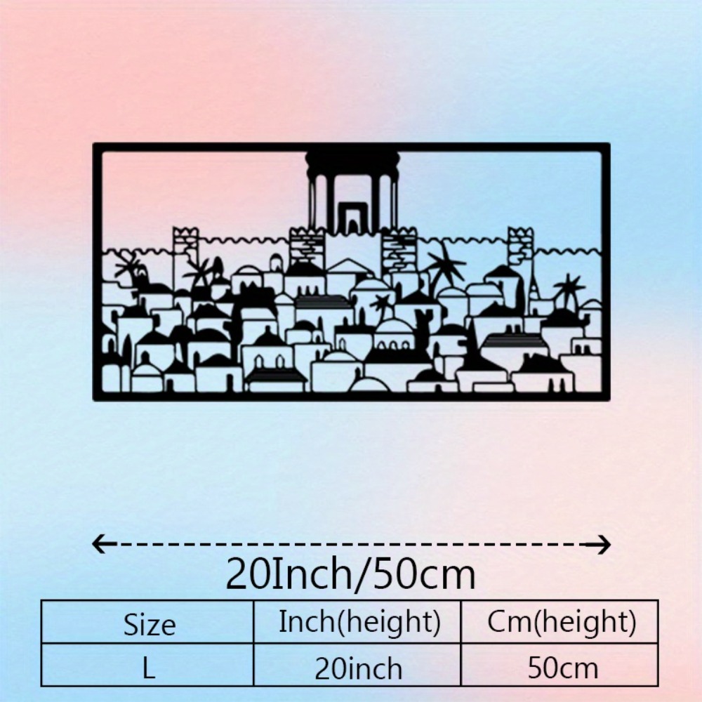 CIFBUY Metal Wall Art Jerusale - Home Decor In 评论和价格
