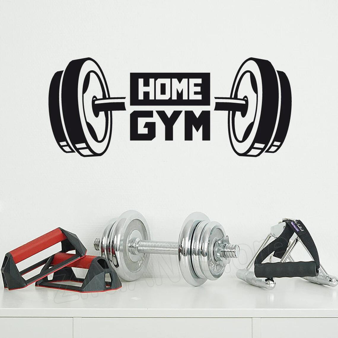 Fitness Home Gym Decor Wall St - Home Decor Vinyl Flooring 评论和价格