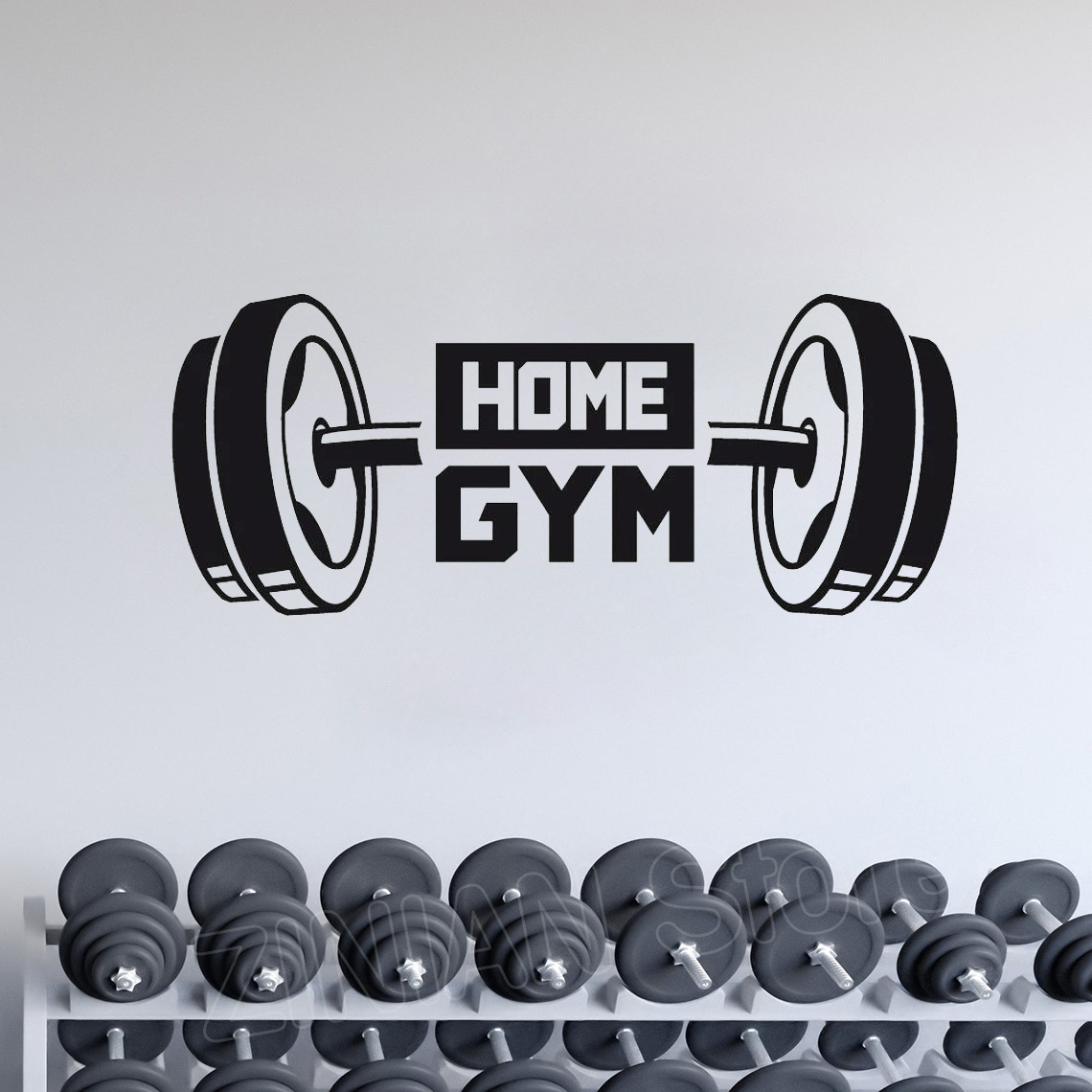 Fitness Home Gym Decor Wall St - Home Decor Vinyl Flooring 评论和价格